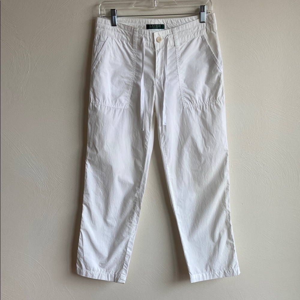 Lauren Ralph Lauren White Cargo Pants 2p